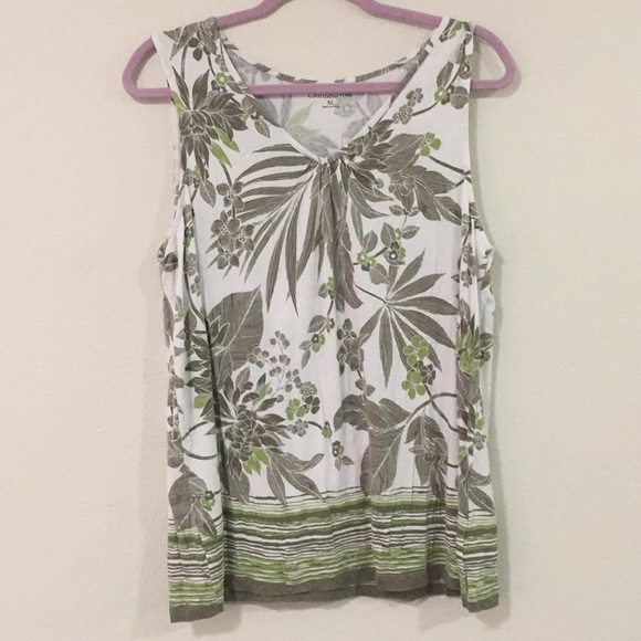 croft & barrow Tops - Tank top greens